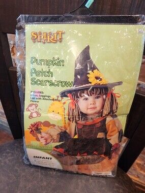 New! Infant Scarecrow 3-piece Costume 12-18 Months